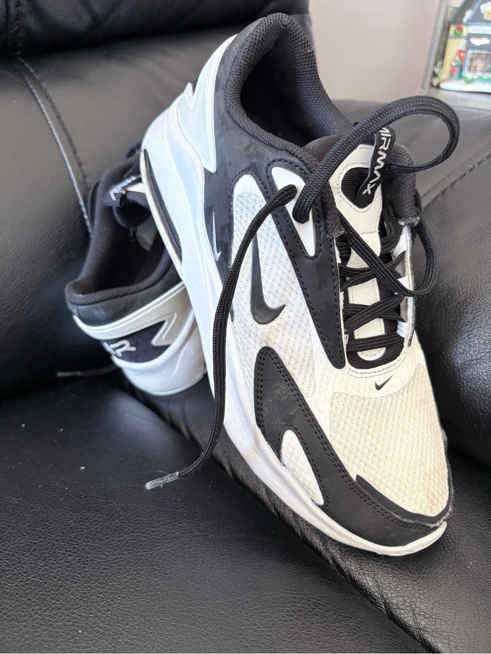 Nike Black & White Air Max Running Shoes